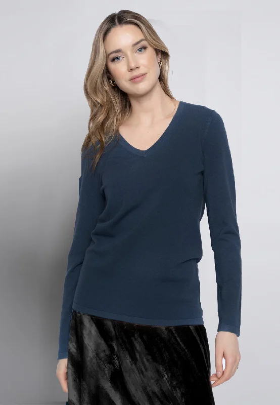 Long Sleeve V-Neck Top