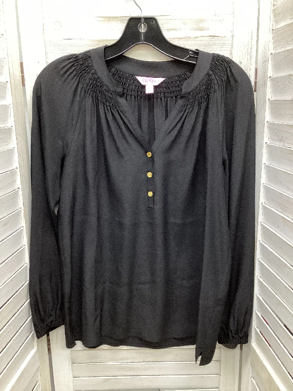 Top 3/4 Sleeve By Lilly Pulitzer In Black, Size: Xxs