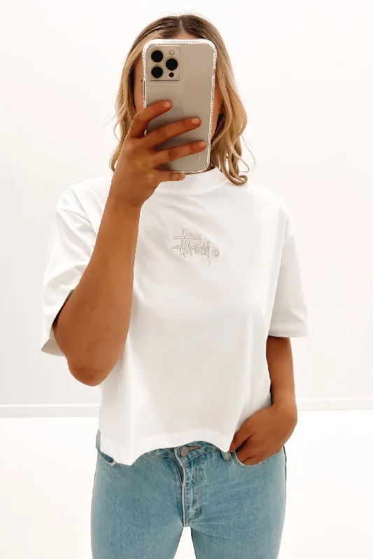 Graffiti Boxy Tee White