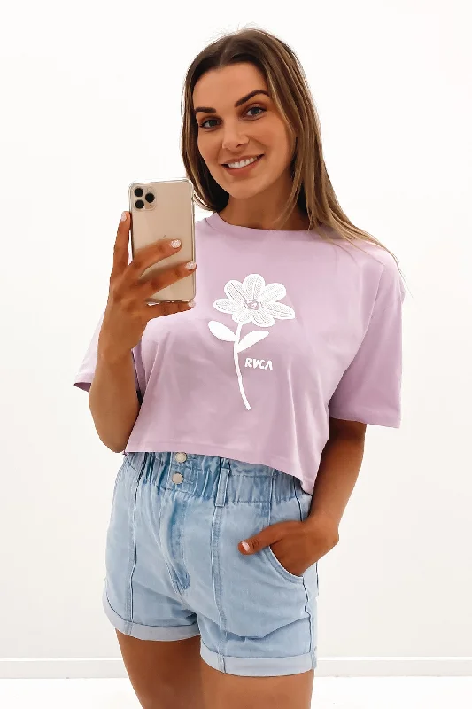 Happy Daisy Half Rummage Tee Lavender