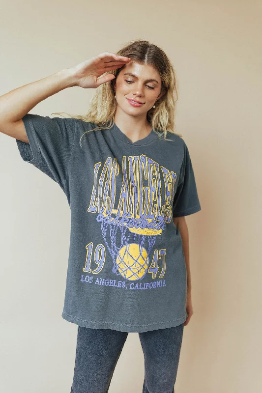 Los Angeles Basketball Oversized Tee