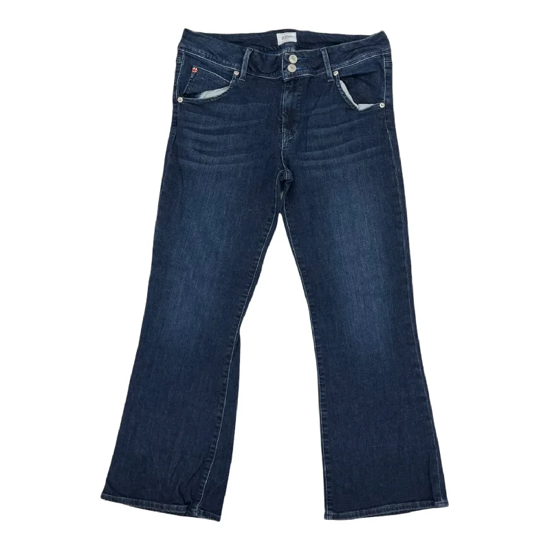 BLUE DENIM JEANS CROPPED by HUDSON Size:14