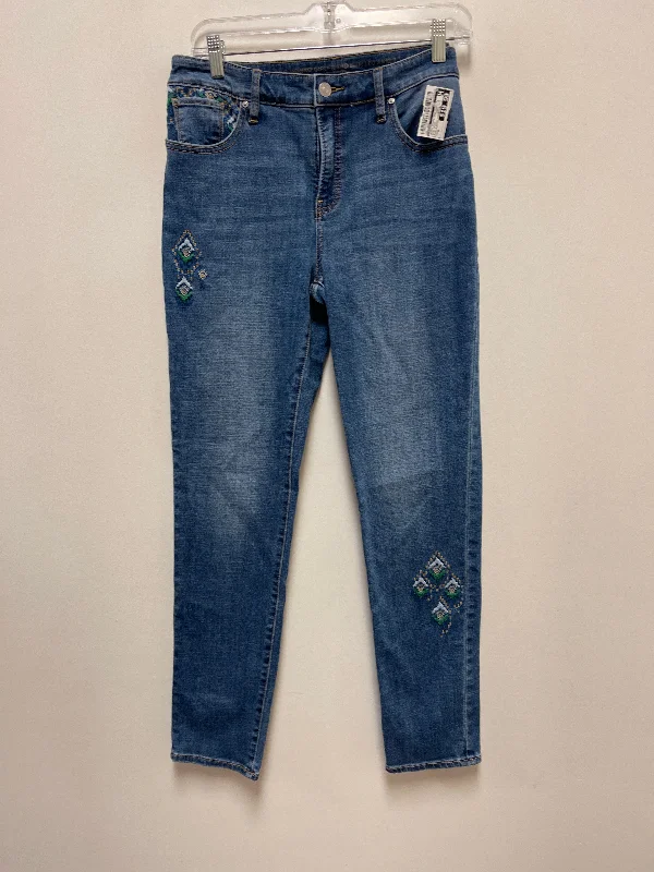 Jeans Boyfriend By Chicos In Blue Denim, Size: 6