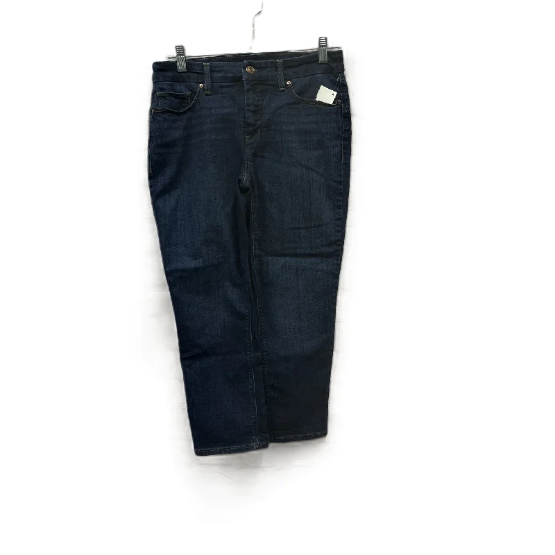 Jeans Cropped By Chicos In Blue Denim, Size: 00