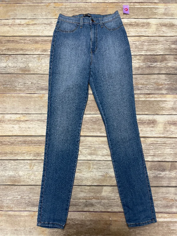 Jeans Skinny By Fashion Nova In Blue Denim, Size: 10