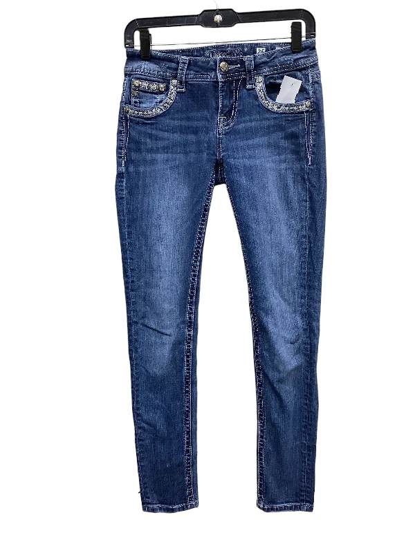 Jeans Skinny By Miss Me In Blue Denim, Size: 0