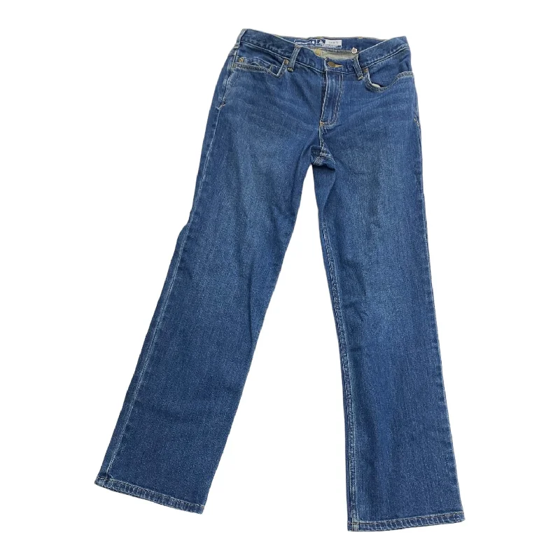 Jeans Straight By Carhartt In Blue Denim, Size: 8petite