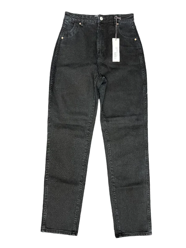 Jeans Straight By Rollas In Black Denim, Size: 4