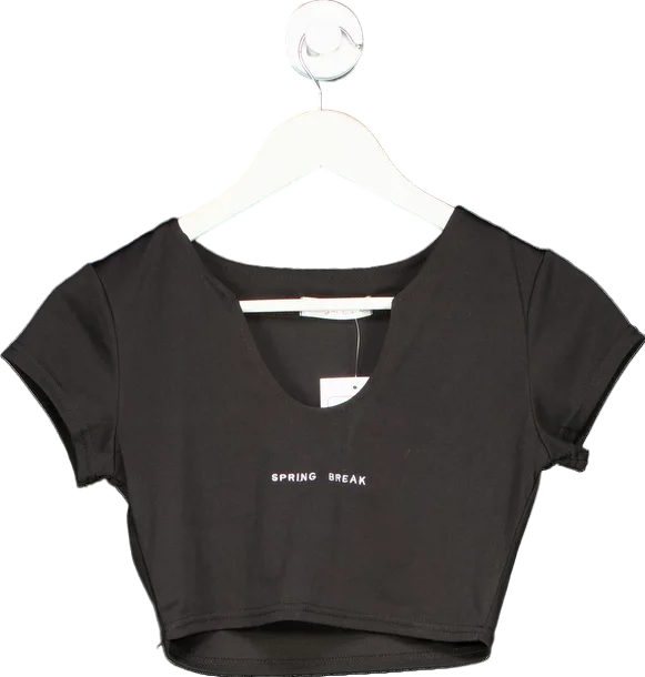 Sister Swim Black Spring Break Crop Top