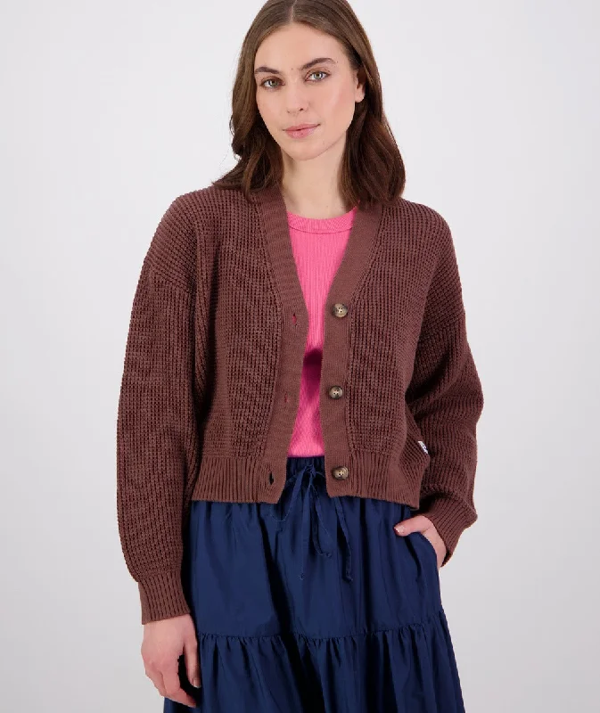 Swanndri Scholar Melrose V2 Crop Cardigan Nutshell