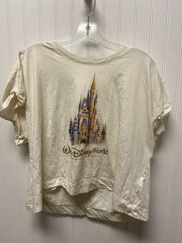 Top Short Sleeve By Disney Store In White, Size: L