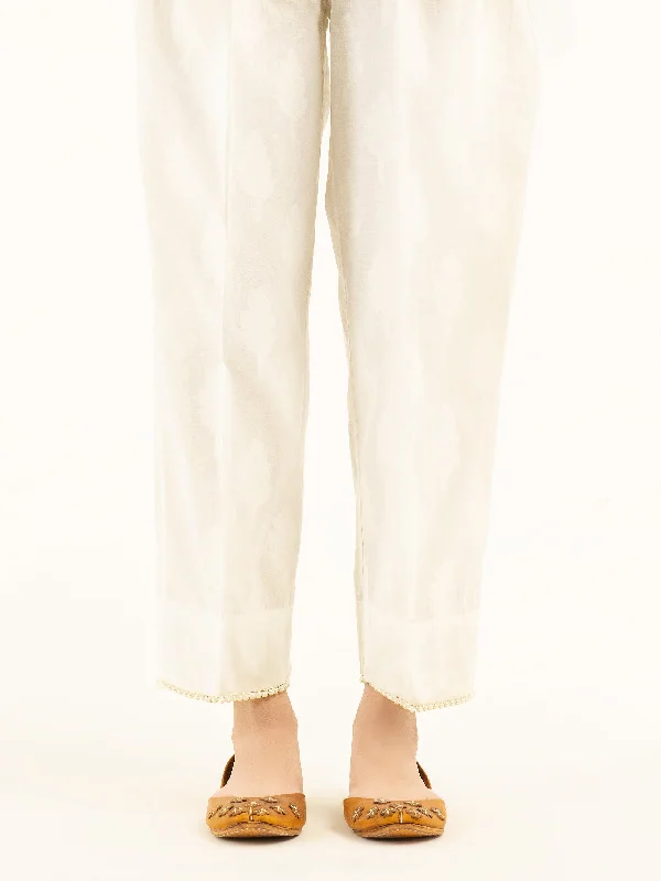 Embellished Jacquard Trousers