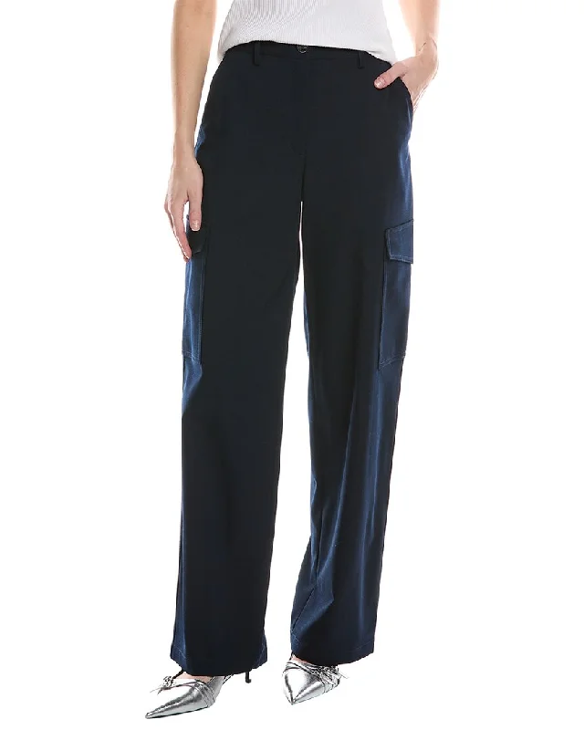 Theory Relaxed Straight Wool-Blend Cargo Pant