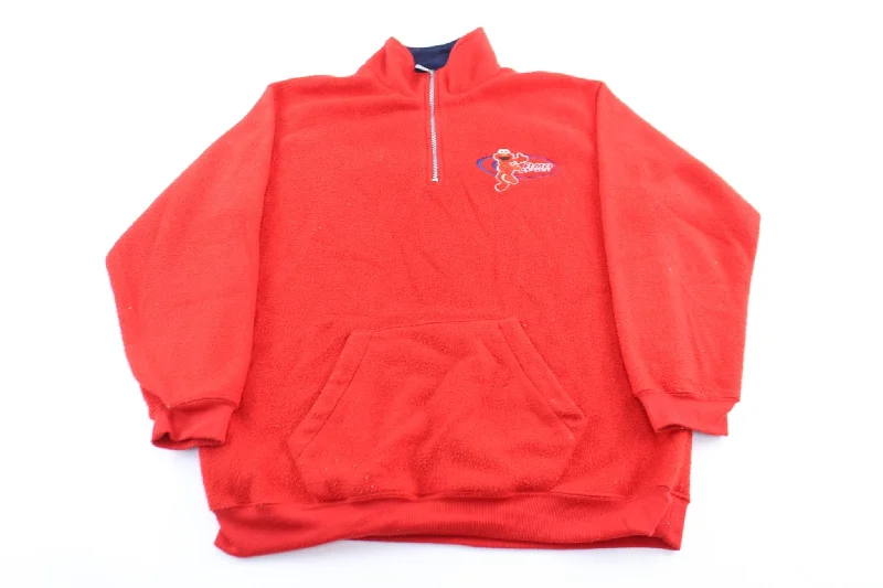 90's Elmo Sport Embroidered Fleece Zip Up Jacket