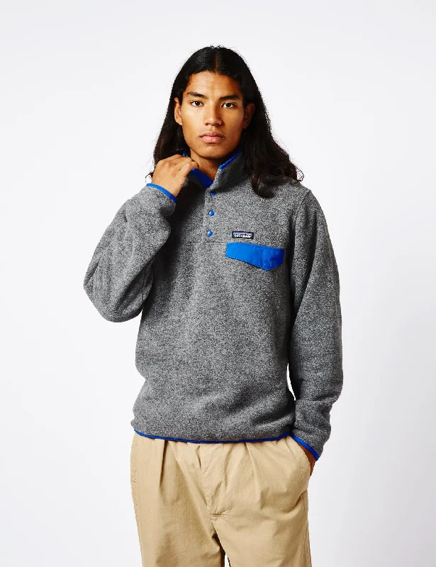 Patagonia LW Synchilla Snap-T Fleece - Nickel/Passage Blue