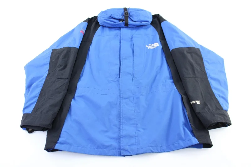 The North Face Embroidered Logo Black & Blue Zip Up Jacket