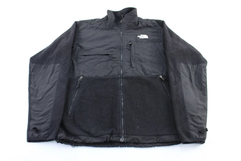 The North Face Embroidered Logo Black Zip Up Jacket