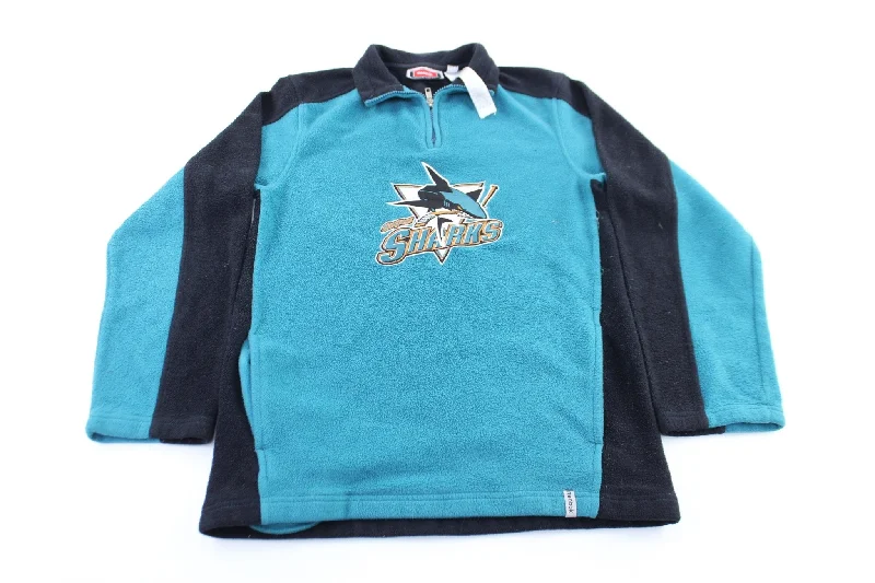 Youth Reebok Embroidered San Jose Sharks Pullover Jacket