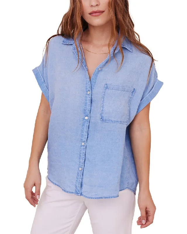 Bella Dahl Pocket Button Down Linen Shirt