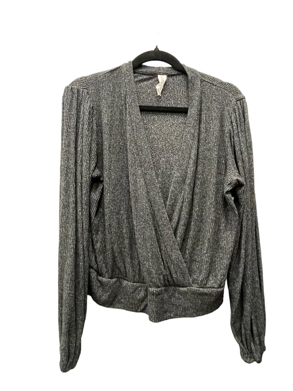 Grey Blouse Long Sleeve Amadi, Size M