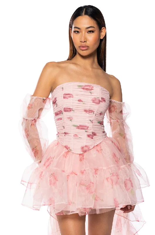 LOST IN A DREAM FLORAL CORSET