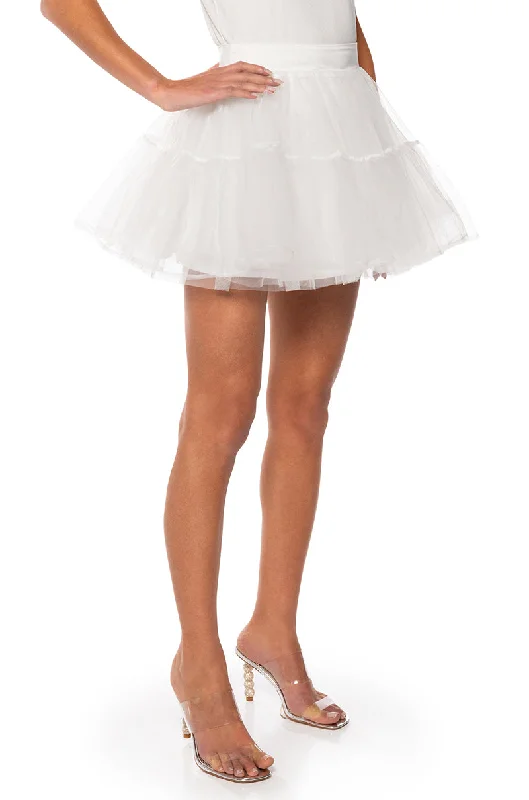 SHOW OUT TULLE MINI SKIRT