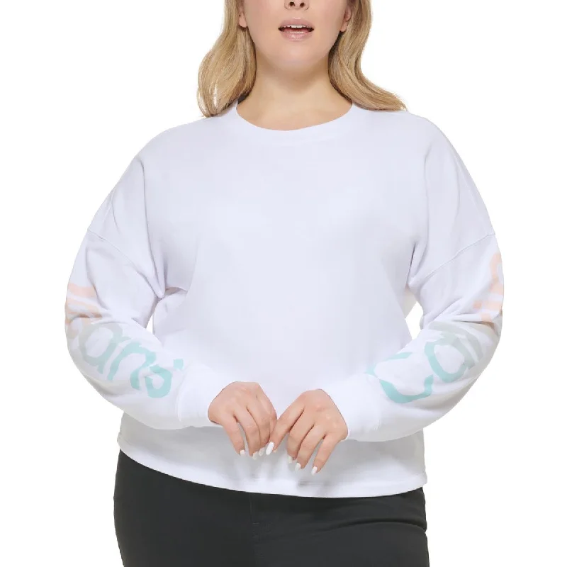 Womens Logo Crewneck Pullover Sweater