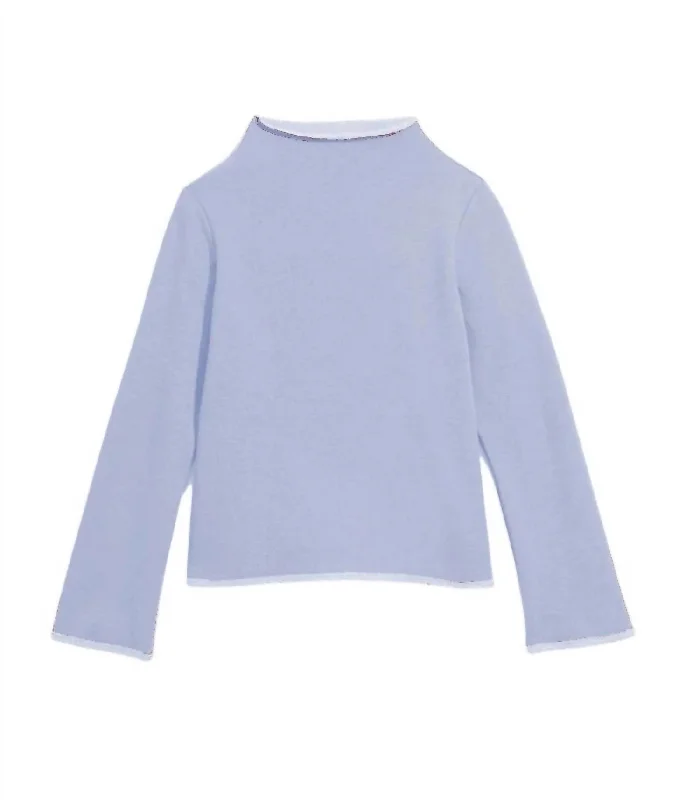 Women's Lounge Around Top In Powder Blue