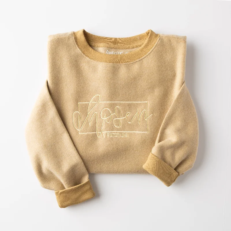 Embroidered Chosen Fuzzy Sweatshirt