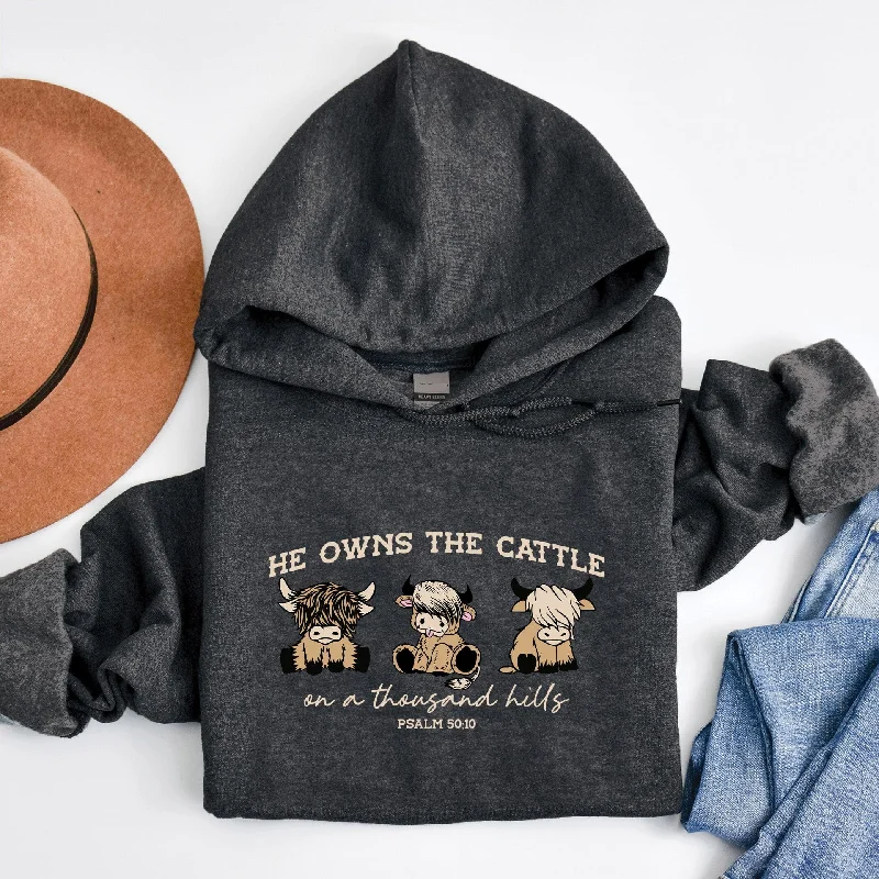 He Owns The Cattle Pullover Hoodie