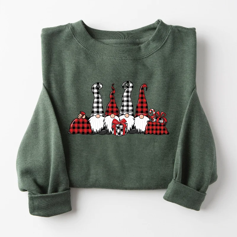 Plaid Gnomes Sweatshirt